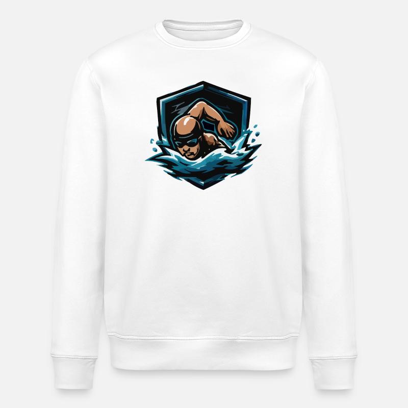 Sprint des héros de l’eau - Sweat bio ROLLER Stanley/Stella Unisexe - blanc
