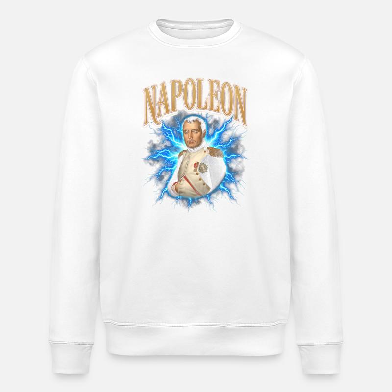 Napoleon Blitzlicht-Aura - Stanley/Stella Unisex Bio-Sweatshirt ROLLER - Weiß