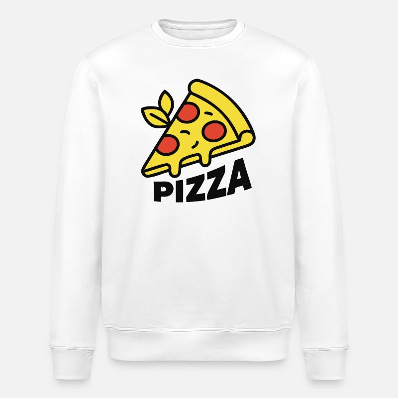 Pizza Piece Letting Italy Pizzeria - Sweat bio ROLLER Stanley/Stella Unisexe - blanc