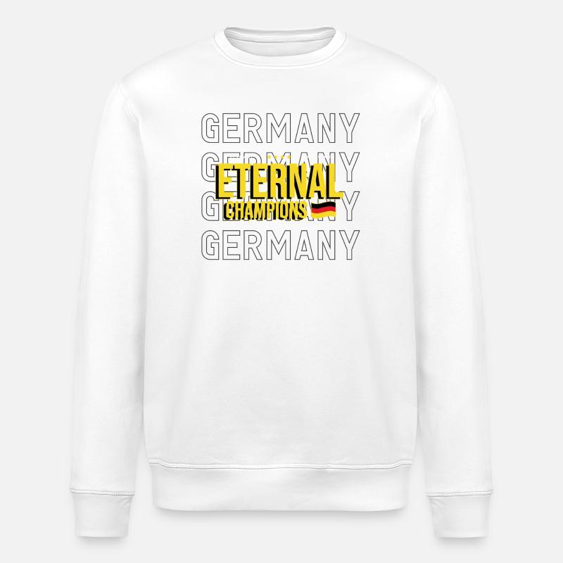 Maillot de champions éternels d’Allemagne - Sweat bio ROLLER Stanley/Stella Unisexe - blanc