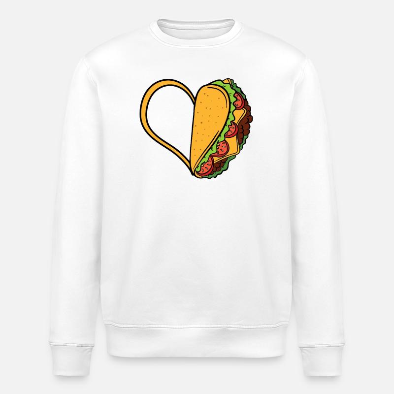 Taco Heart Love - Stanley/Stella Unisex Bio-Sweatshirt ROLLER - Weiß