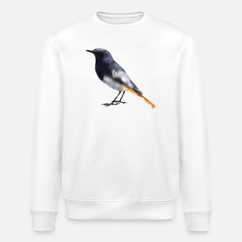 Hausrotschwanz - Stanley/Stella Unisex Bio-Sweatshirt ROLLER - Weiß