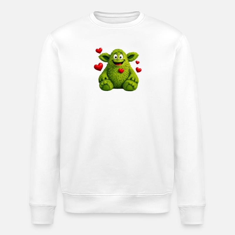 Monstre - Sweat bio ROLLER Stanley/Stella Unisexe - blanc
