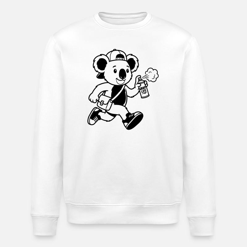 graffiti - Stanley/Stella ROLLER Unisex Organic Sweatshirt - white