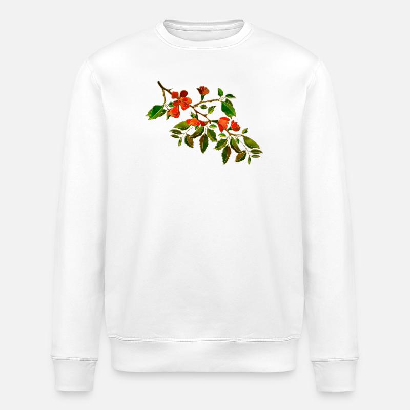 Fleur - Sweat bio ROLLER Stanley/Stella Unisexe - blanc