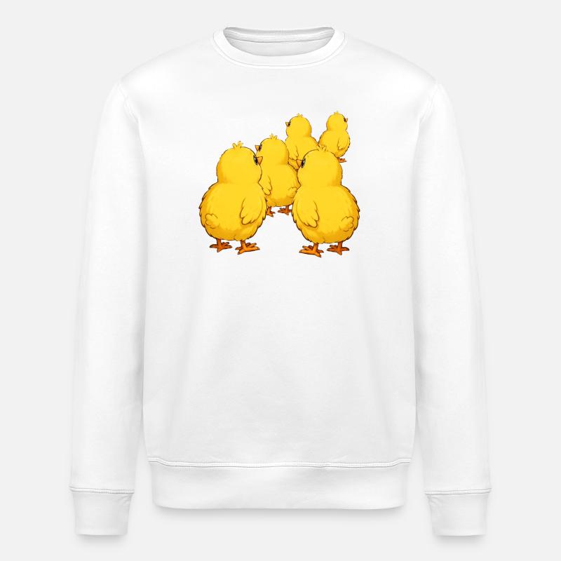 poussin - Sweat bio ROLLER Stanley/Stella Unisexe - blanc