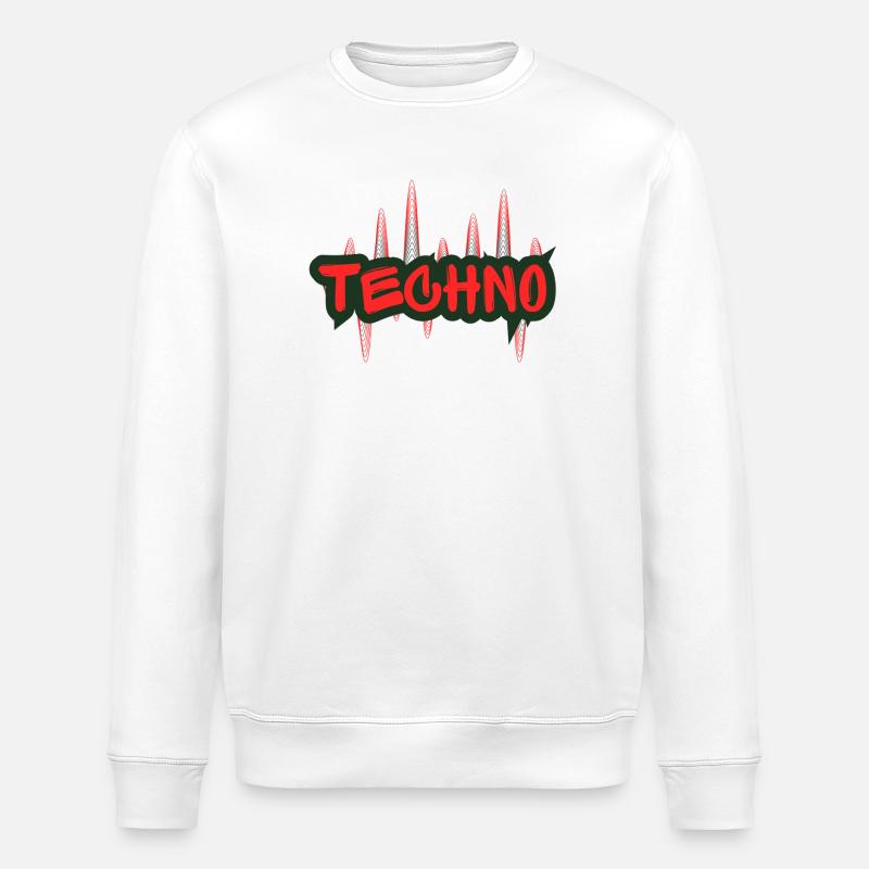 Techno - Stanley/Stella Unisex Bio-Sweatshirt ROLLER - Weiß