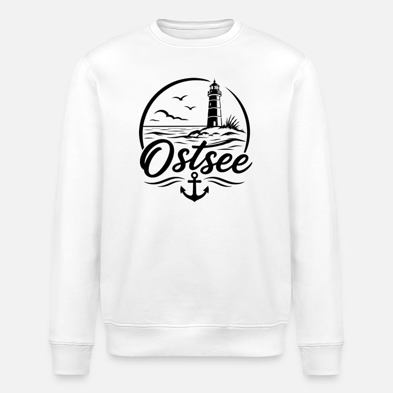 Ostsee - Stanley/Stella Unisex Bio-Sweatshirt ROLLER - Weiß