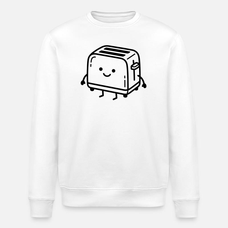 Kawaii-Toaster - Stanley/Stella Unisex Bio-Sweatshirt ROLLER - Weiß