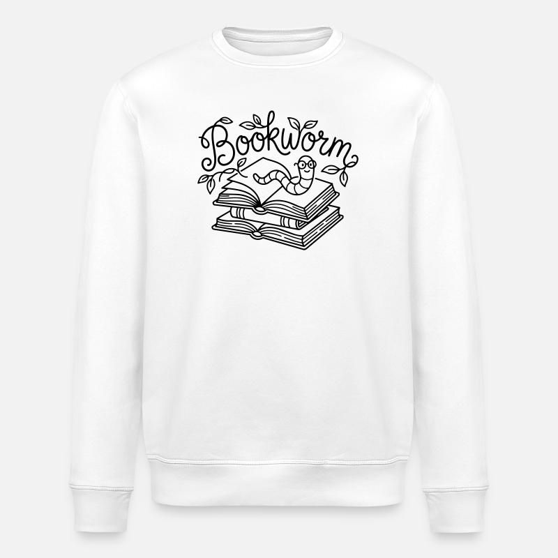 Rat de bibliothèque - Sweat bio ROLLER Stanley/Stella Unisexe - blanc
