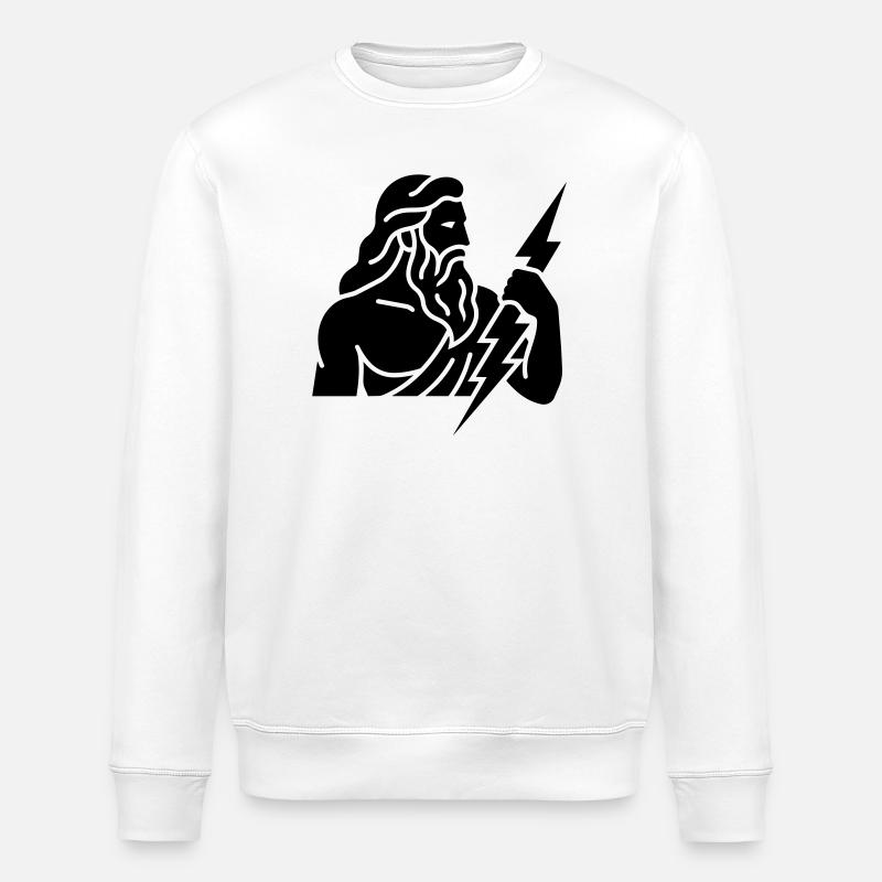 Zeus - Stanley/Stella ROLLER Unisex Organic Sweatshirt - white