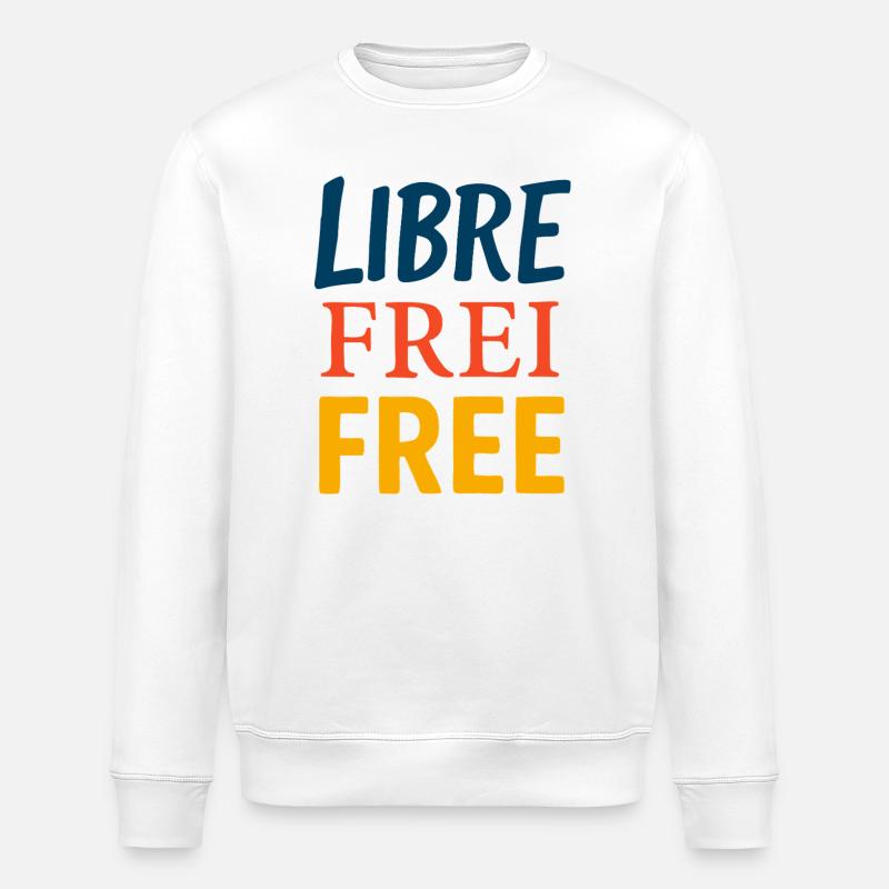 Libre - Sweat bio ROLLER Stanley/Stella Unisexe - blanc