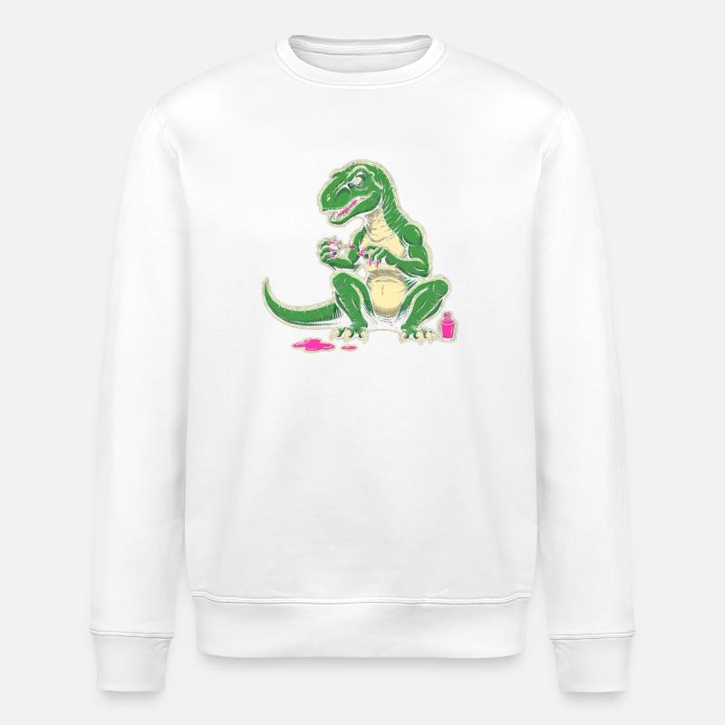 Dino Nagellack Chaos - Stanley/Stella Unisex Bio-Sweatshirt ROLLER - Weiß