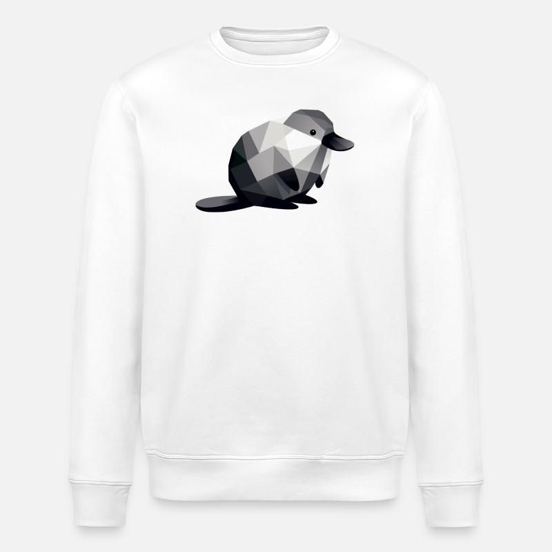 ornithorynque - Sweat bio ROLLER Stanley/Stella Unisexe - blanc