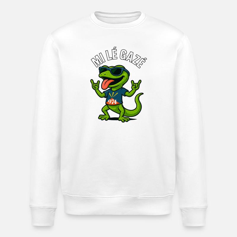 Mi lé Gazé 974 - Sweat bio ROLLER Stanley/Stella Unisexe - blanc