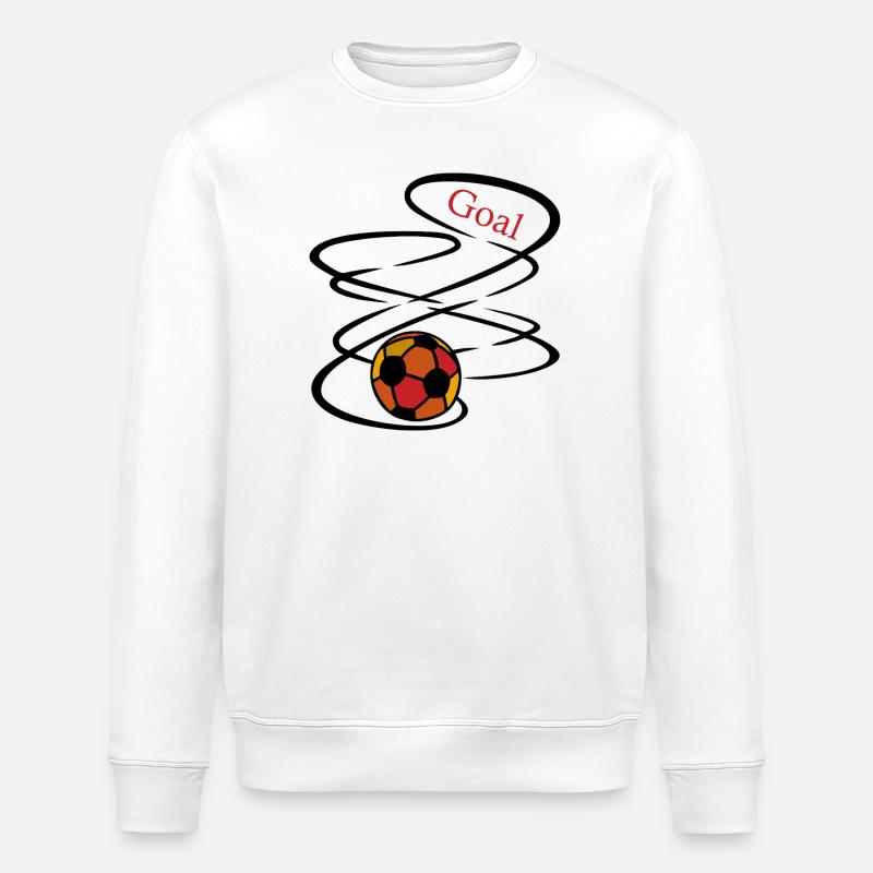 But de but de football - Sweat bio ROLLER Stanley/Stella Unisexe - blanc