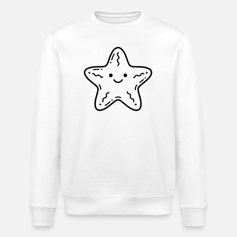 Seestern - Stanley/Stella Unisex Bio-Sweatshirt ROLLER - Weiß