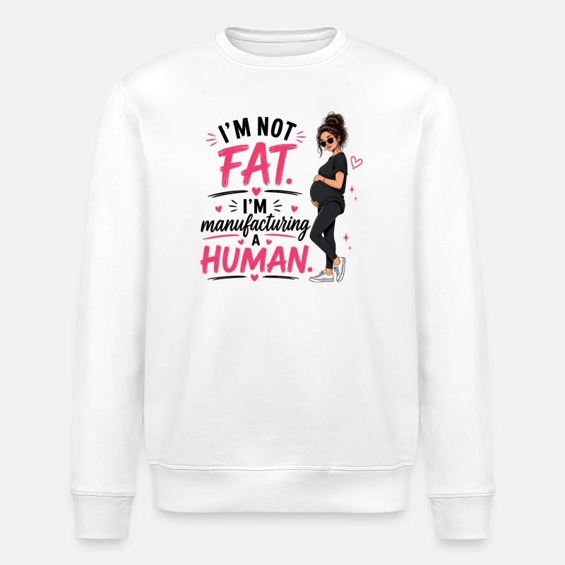 Schwangerer Stolz - Stanley/Stella Unisex Bio-Sweatshirt ROLLER - Weiß