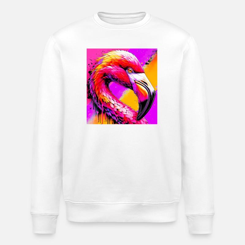 Flamant - Sweat bio ROLLER Stanley/Stella Unisexe - blanc