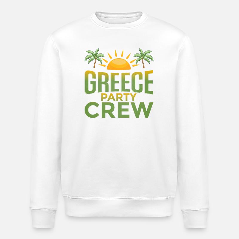Greece Party Crew - Stanley/Stella Unisex Bio-Sweatshirt ROLLER - Weiß