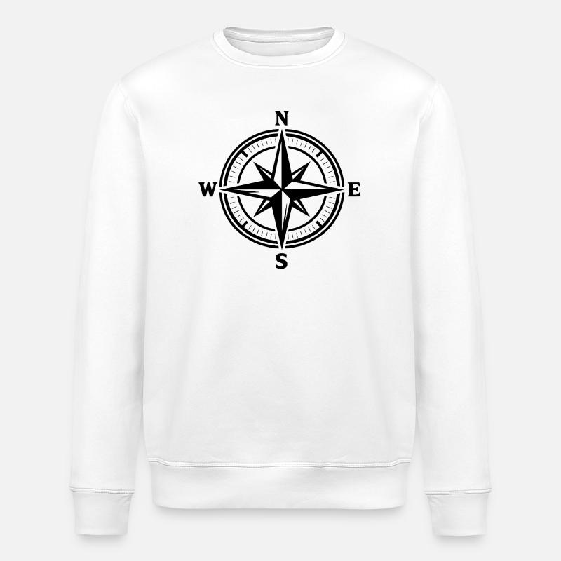 Kompass - Stanley/Stella Unisex Bio-Sweatshirt ROLLER - Weiß