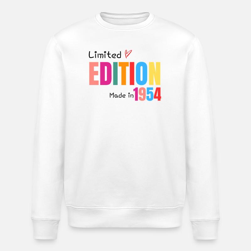 Limitierte Auflage Hergestellt 1954 - Stanley/Stella Unisex Bio-Sweatshirt ROLLER - Weiß
