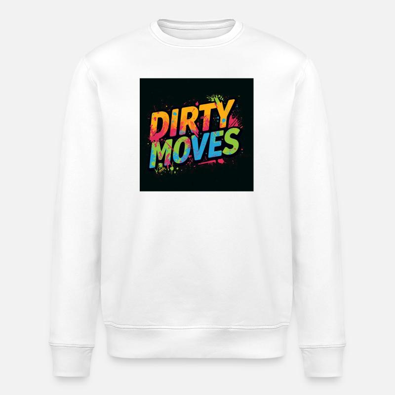 Dirty Moves Neon Splash Tee - Stanley/Stella Unisex Bio-Sweatshirt ROLLER - Weiß