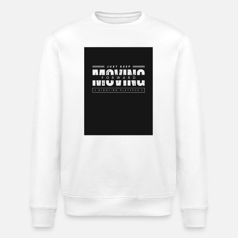 Continue simplement d’avancer, ornithorynque - Sweat bio ROLLER Stanley/Stella Unisexe - blanc
