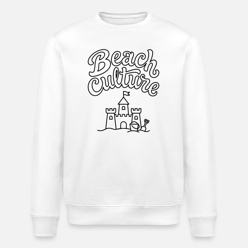 Culture de la plage - Sweat bio ROLLER Stanley/Stella Unisexe - blanc