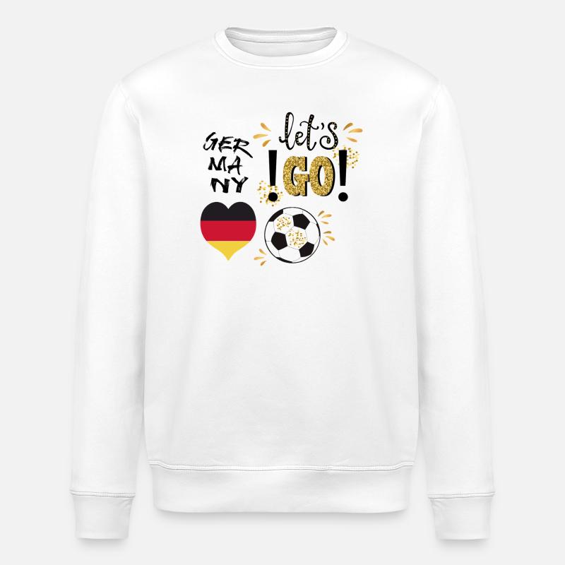 Fußball  - Stanley/Stella Unisex Bio-Sweatshirt ROLLER - Weiß