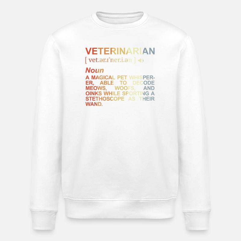 Signification vétérinaire - Sweat bio ROLLER Stanley/Stella Unisexe - blanc