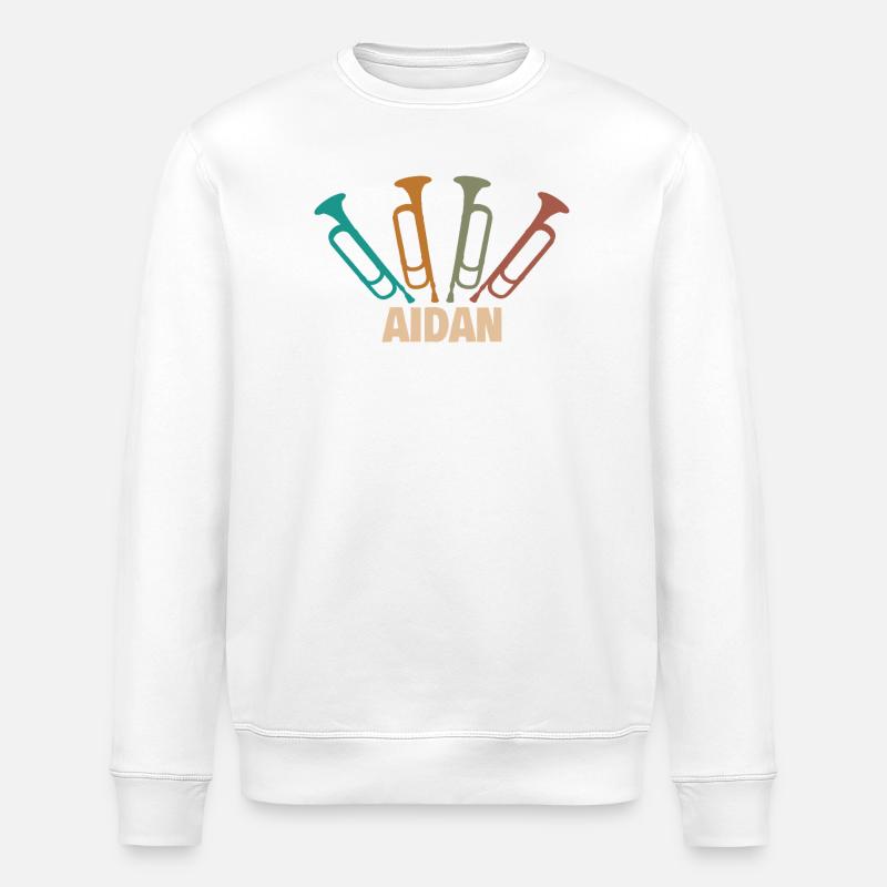 Trompettiste Aidan - Sweat bio ROLLER Stanley/Stella Unisexe - blanc