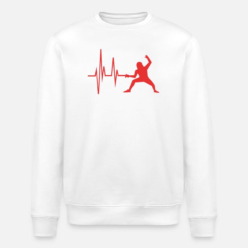 fencing - Stanley/Stella ROLLER Unisex Organic Sweatshirt - white
