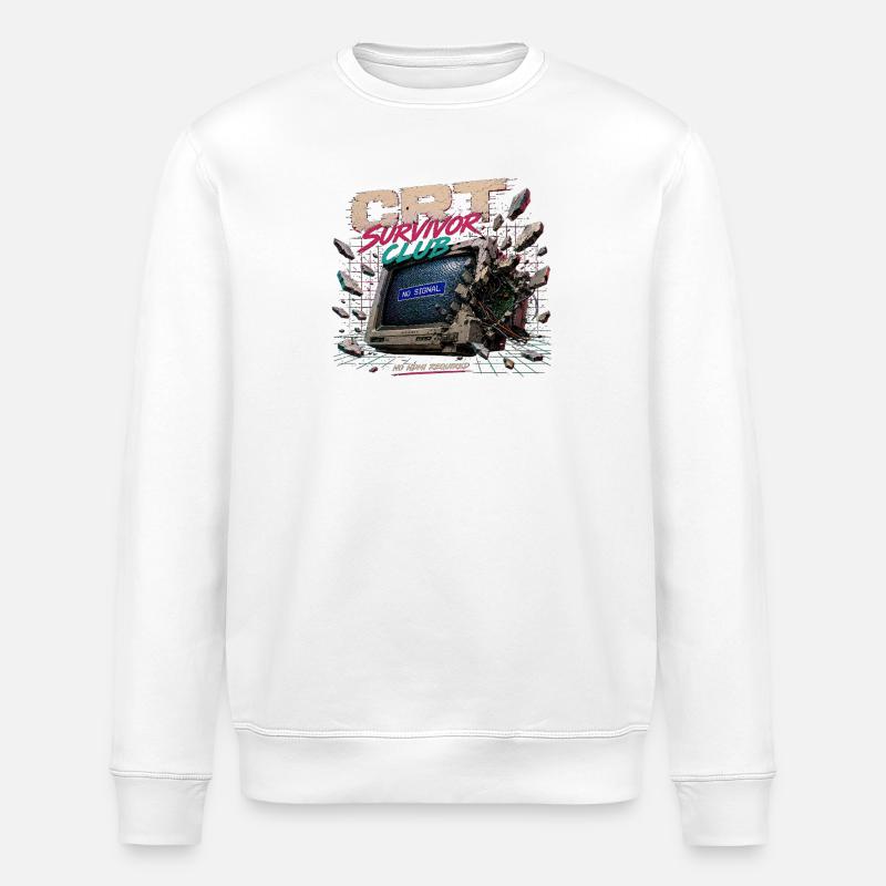 No_HDMI_required - Stanley/Stella Unisex Bio-Sweatshirt ROLLER - Weiß