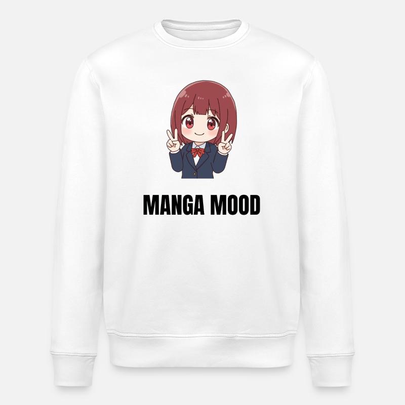 Manga Mood - Stanley/Stella ROLLER Unisex Organic Sweatshirt - white