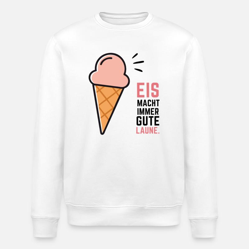 Eis Gute Laune - Stanley/Stella Unisex Bio-Sweatshirt ROLLER - Weiß