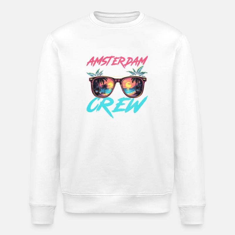Amsterdam Party Crew - Stanley/Stella Unisex Bio-Sweatshirt ROLLER - Weiß