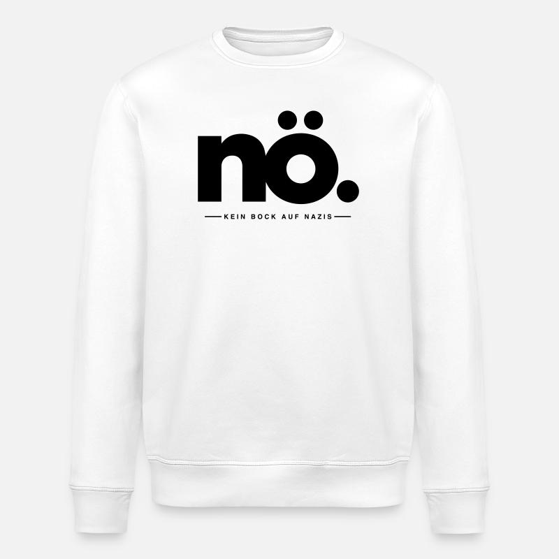 NO_Kein_Bock_auf_Nazis - Stanley/Stella Unisex Bio-Sweatshirt ROLLER - Weiß