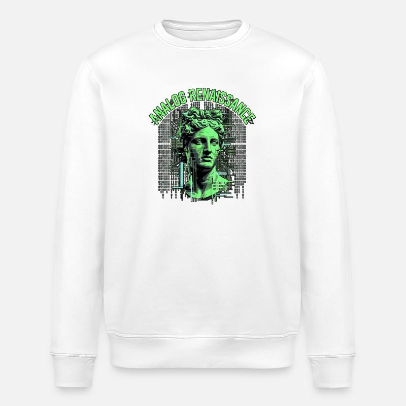 Analog Renaissance Tech - Stanley/Stella Unisex Bio-Sweatshirt ROLLER - Weiß
