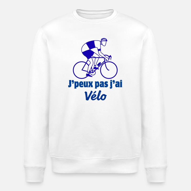 cyclisme - Sweat bio ROLLER Stanley/Stella Unisexe - blanc