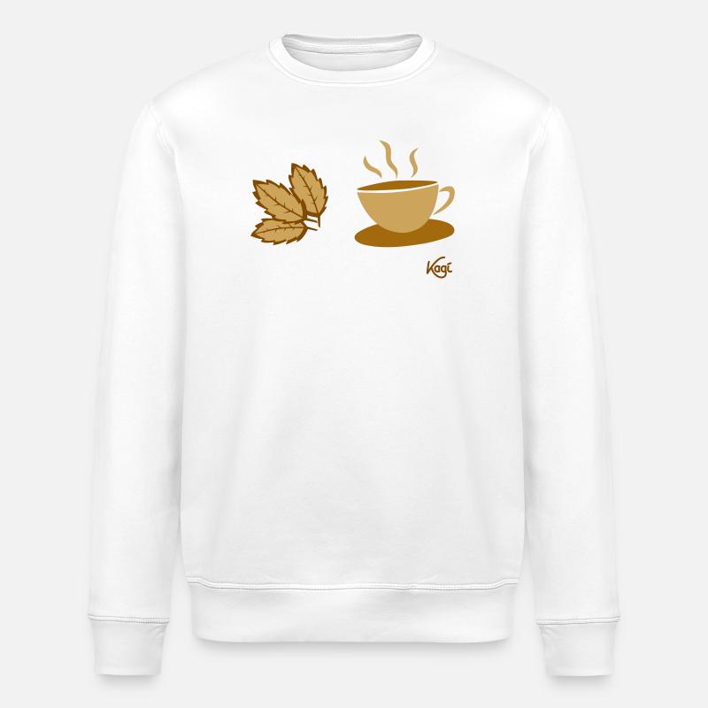 Teacup1 - Stanley/Stella ROLLER Unisex Organic Sweatshirt - white