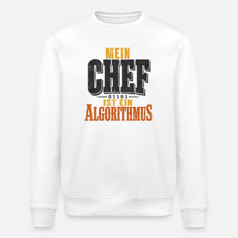 Chaos als Algorithmus - Stanley/Stella Unisex Bio-Sweatshirt ROLLER - Weiß