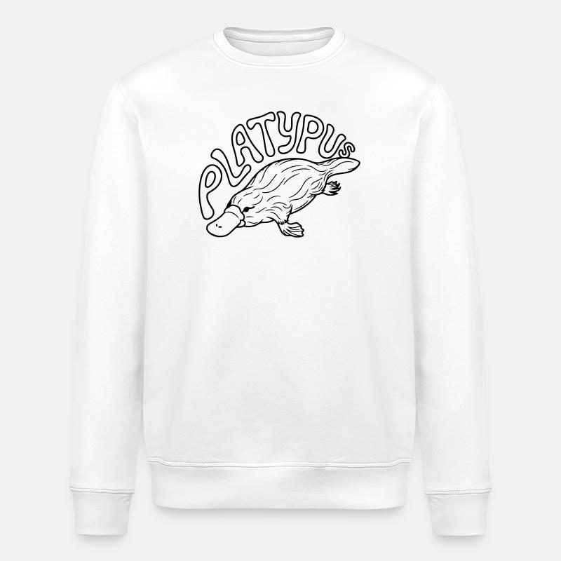 Ornithorynque - Sweat bio ROLLER Stanley/Stella Unisexe - blanc