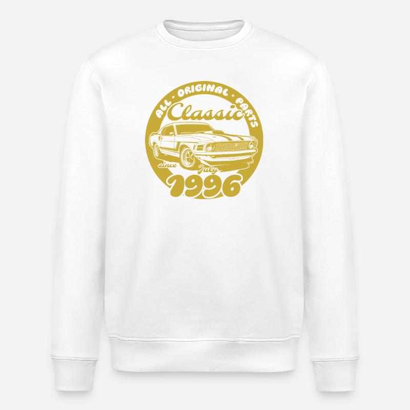 30e anniversaire - Classic Musclecar 07/1996 - Sweat bio ROLLER Stanley/Stella Unisexe - blanc