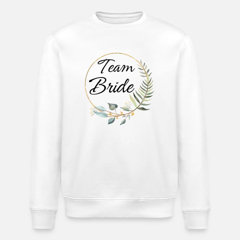 Team-Braut-Matching - Stanley/Stella Unisex Bio-Sweatshirt ROLLER - Weiß