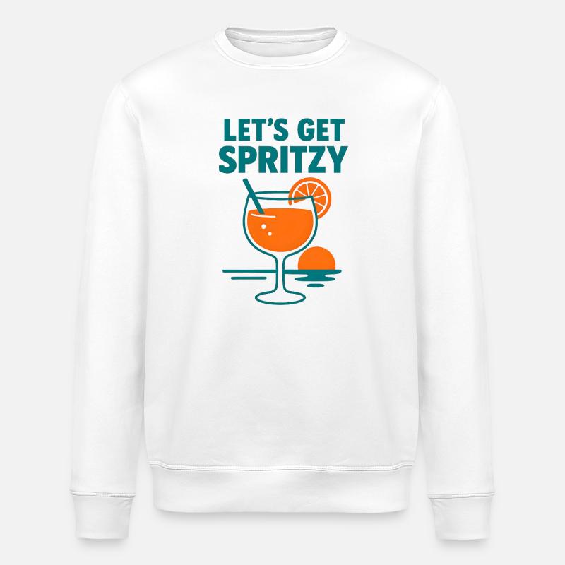 On va spritzy - Sweat bio ROLLER Stanley/Stella Unisexe - blanc
