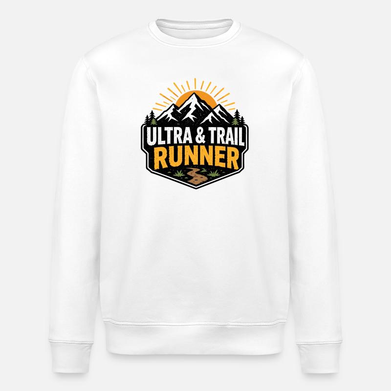 Ultra et trail runner - Sweat bio ROLLER Stanley/Stella Unisexe - blanc
