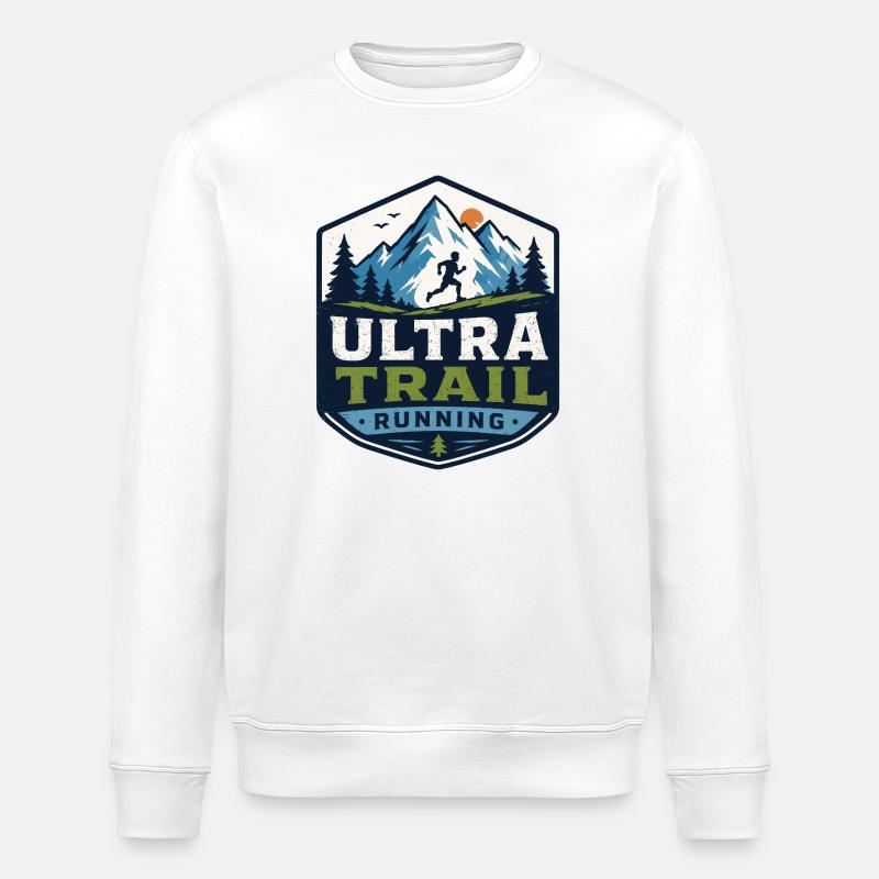 Ultra Trail Running - Sweat bio ROLLER Stanley/Stella Unisexe - blanc