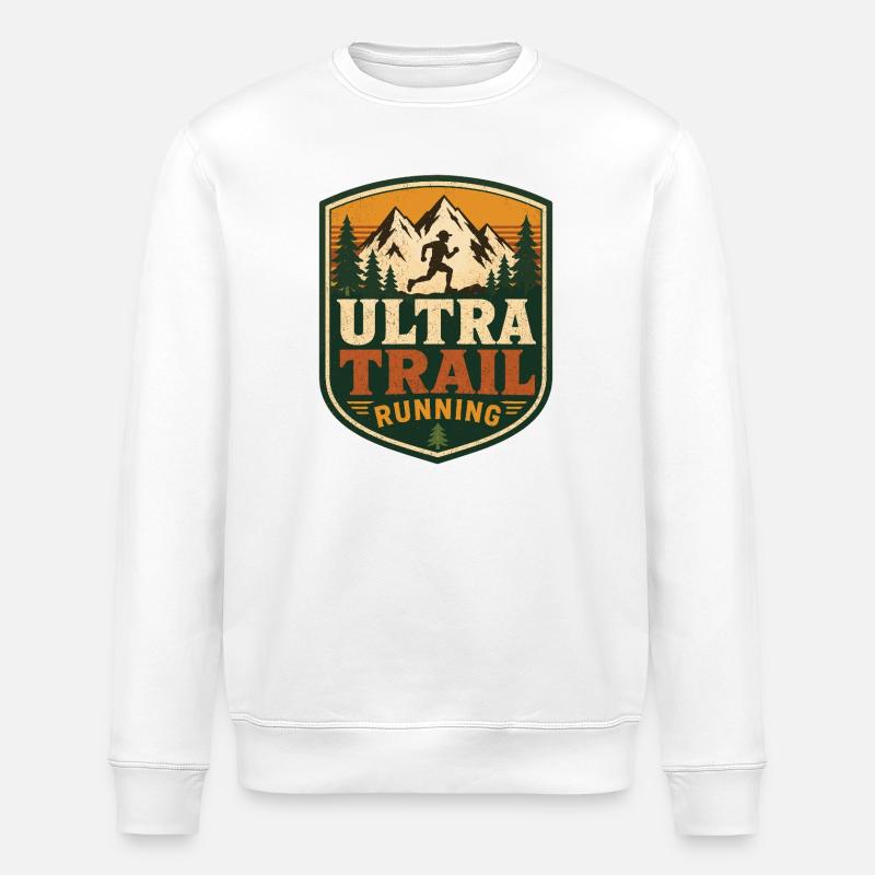 Ultra Trail Running - Sweat bio ROLLER Stanley/Stella Unisexe - blanc