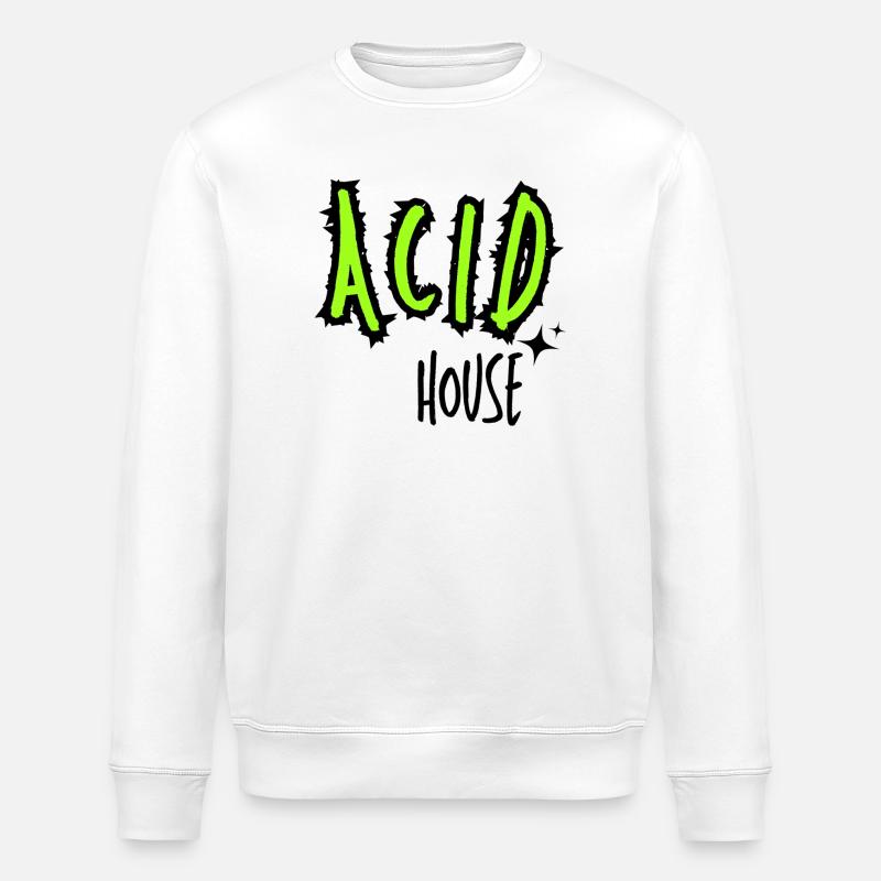 Maison acide. - Sweat bio ROLLER Stanley/Stella Unisexe - blanc